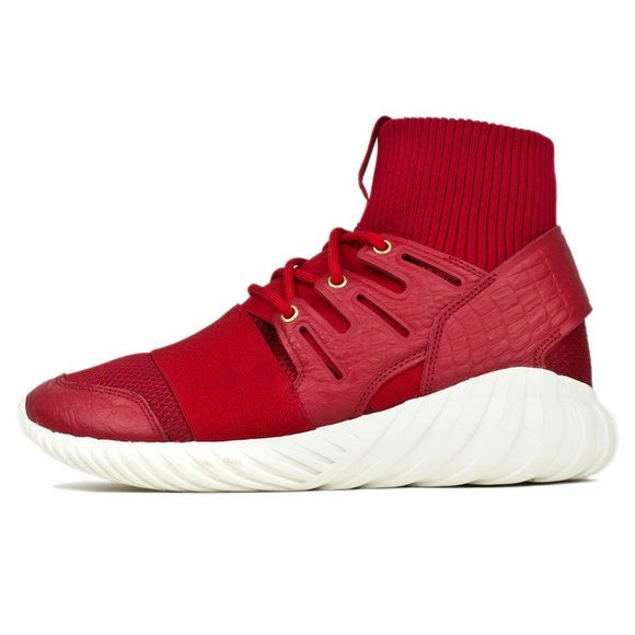 Adidas Red & White Tubular Doom Chinese New Year Of The Monkey Sporty Sneakers main image 7